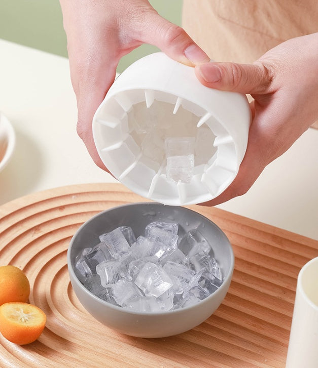 Food-grade silicone ice tray for making 55 perfectly shaped ice cubes