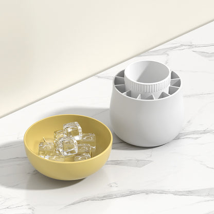 Modern silicone ice cube maker with airtight storage box and lid