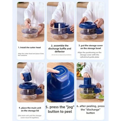 Automatic Electric Fruit & Vegetable Peeler – Multi-Function Hands-Free Kitchen Gadget