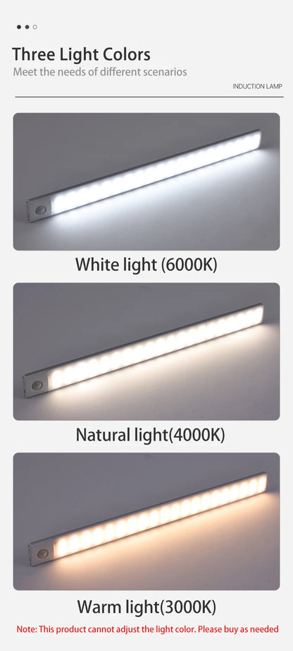 Motion Sensor Rechargeable Under Cabinet LED Light | ViralVaultX