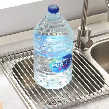 Multipurpose Roll-Up Dish Drying Rack | Space-Saving Over Sink Rack