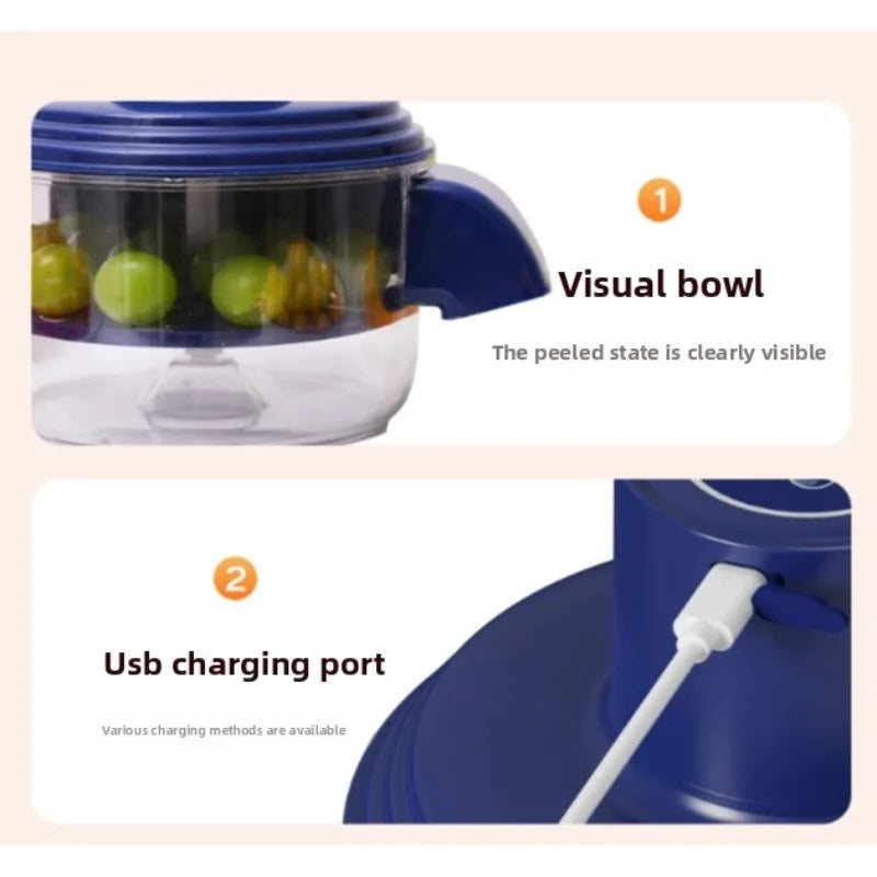 Automatic Electric Fruit & Vegetable Peeler – Multi-Function Hands-Free Kitchen Gadget