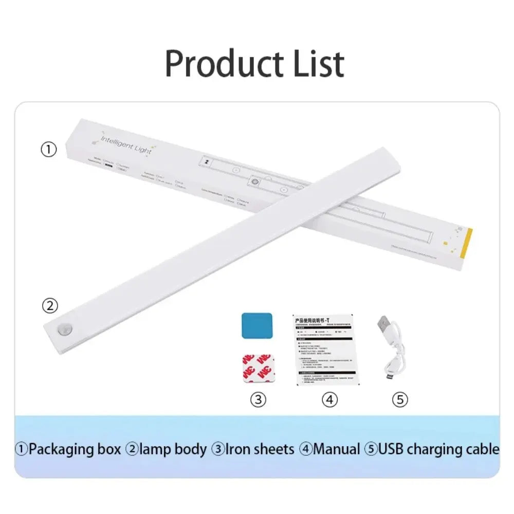 Motion Sensor Rechargeable Under Cabinet LED Light | ViralVaultX