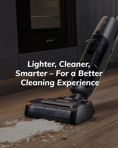 Rechargeable vacuum mop combo for sealed hard floors