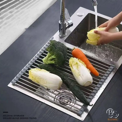 Multipurpose Roll-Up Dish Drying Rack | Space-Saving Over Sink Rack