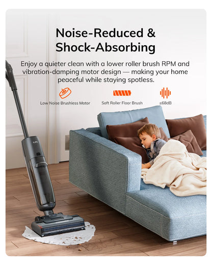ILIFE W90 Pro Cordless Wet Dry Vacuum Cleaner & Smart Mop | 7000Pa Suction | Self-Cleaning Floor Washer