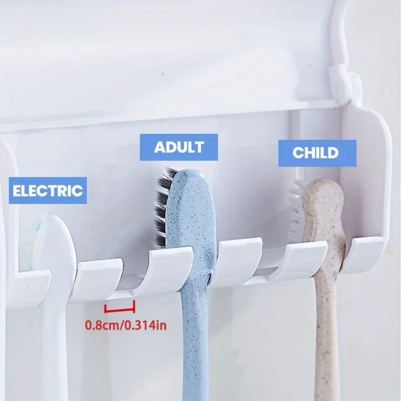 Wall-Mounted Automatic Toothbrush & Toothpaste Holder Set | ViralVaultX