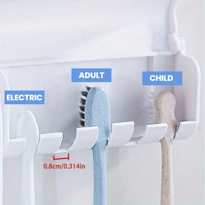 Wall-Mounted Automatic Toothbrush & Toothpaste Holder Set | ViralVaultX