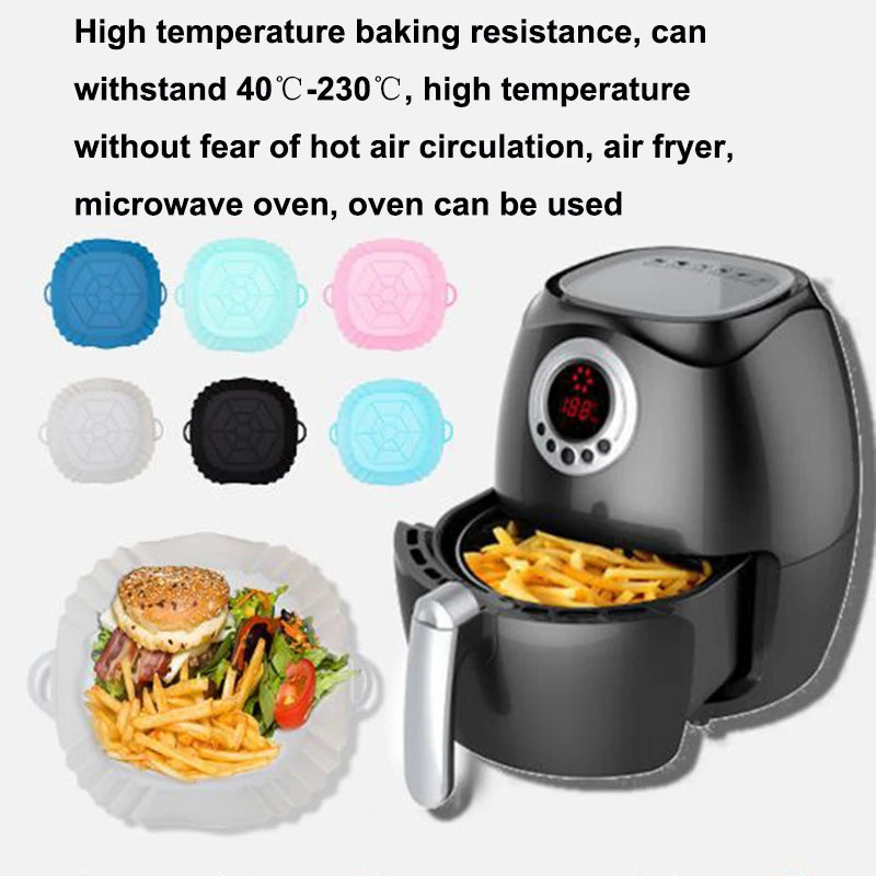 BPA-free reusable air fryer silicone pot