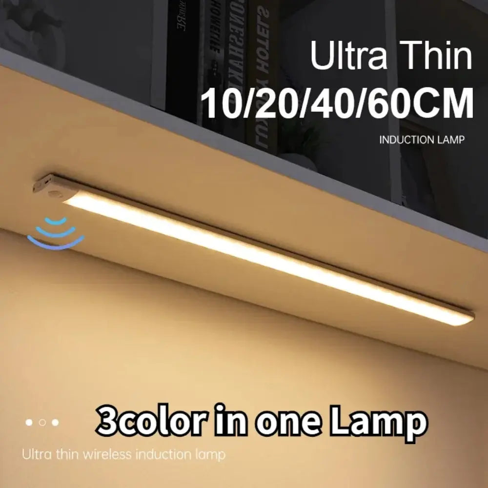 Motion Sensor Rechargeable Under Cabinet LED Light | ViralVaultX