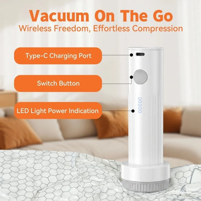 Electric Vacuum Pump for Storage Bags Portable Air Compressor Clothes Blanket Space Saving Home Travel Storage Bag