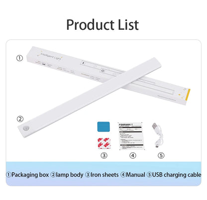 Motion Sensor Rechargeable Under Cabinet LED Light | ViralVaultX