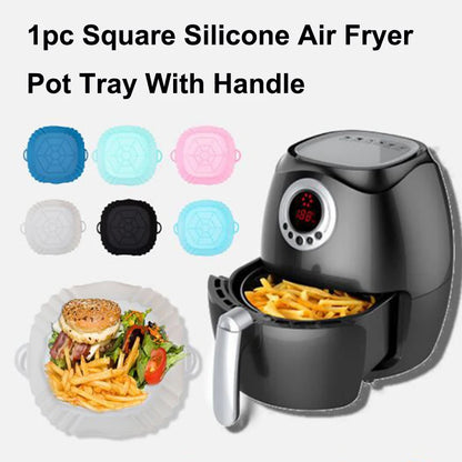 Non-stick reusable air fryer basket liner