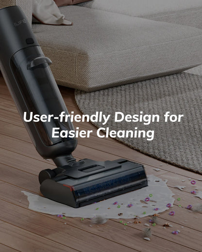 ILIFE W90 Pro Cordless Wet Dry Vacuum Cleaner & Smart Mop | 7000Pa Suction | Self-Cleaning Floor Washer