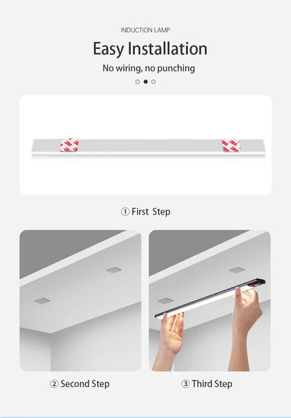 Motion Sensor Rechargeable Under Cabinet LED Light | ViralVaultX