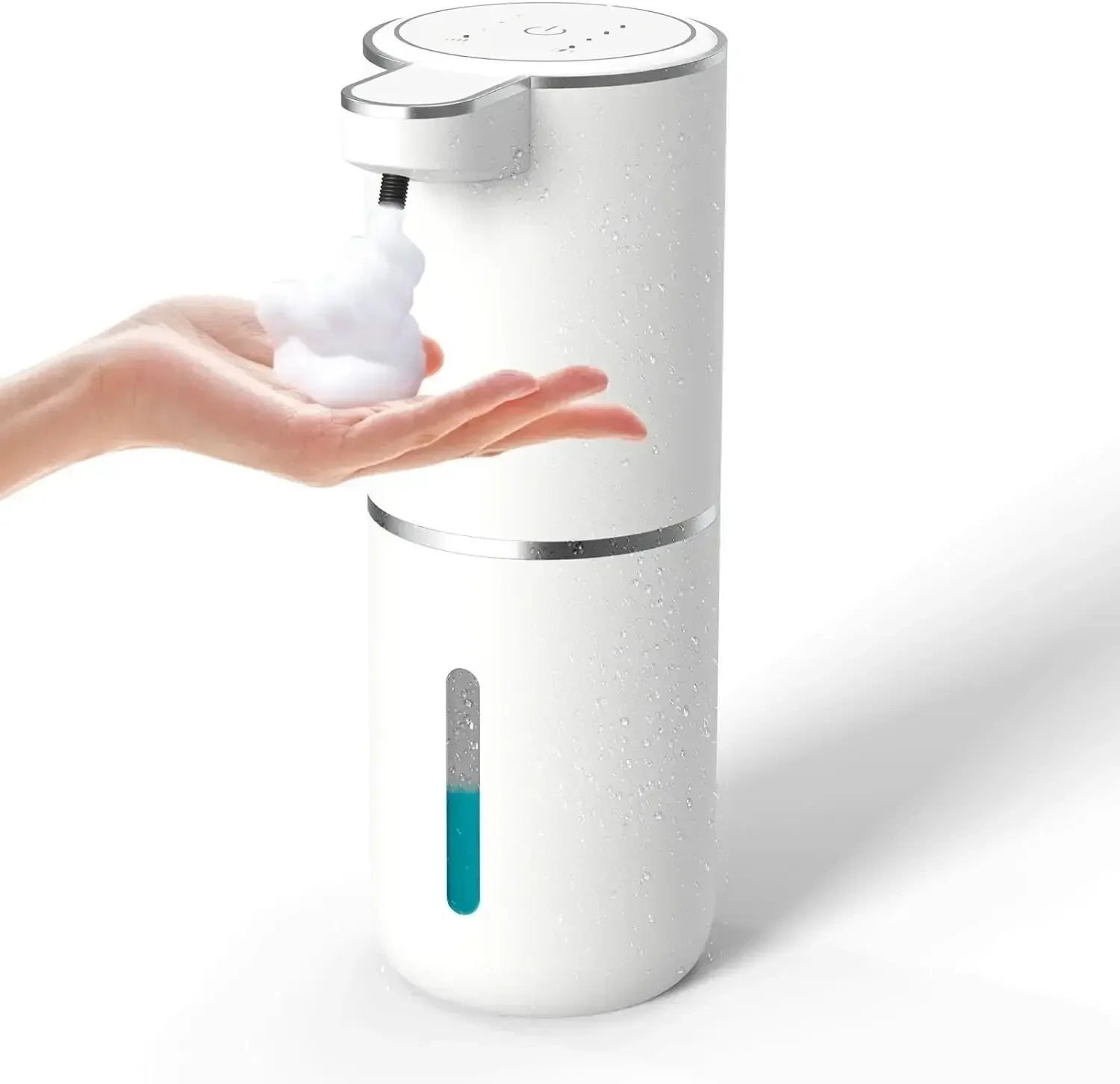 Lifestyle image showing touch-free use.