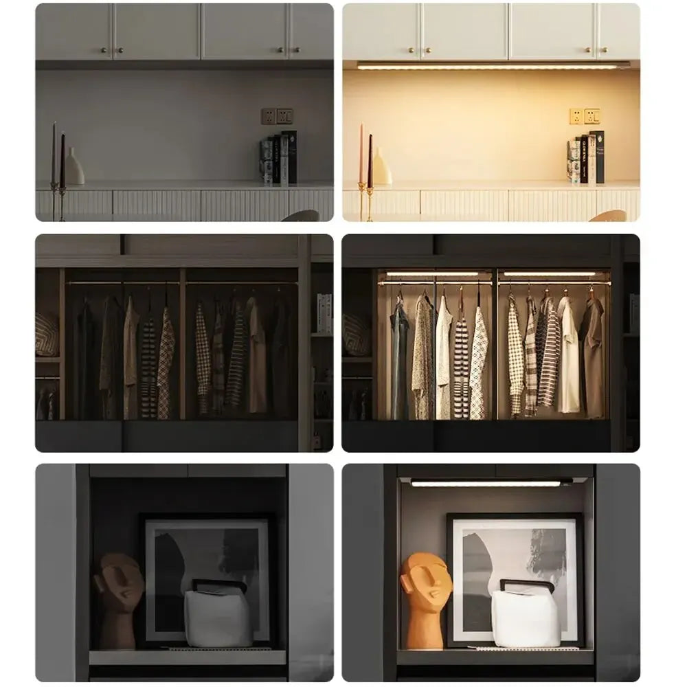 Motion Sensor Rechargeable Under Cabinet LED Light | ViralVaultX