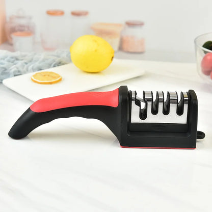 4-Stage Kitchen Knife Sharpener | Professional Manual Sharpening Tool | ViralVaultX
