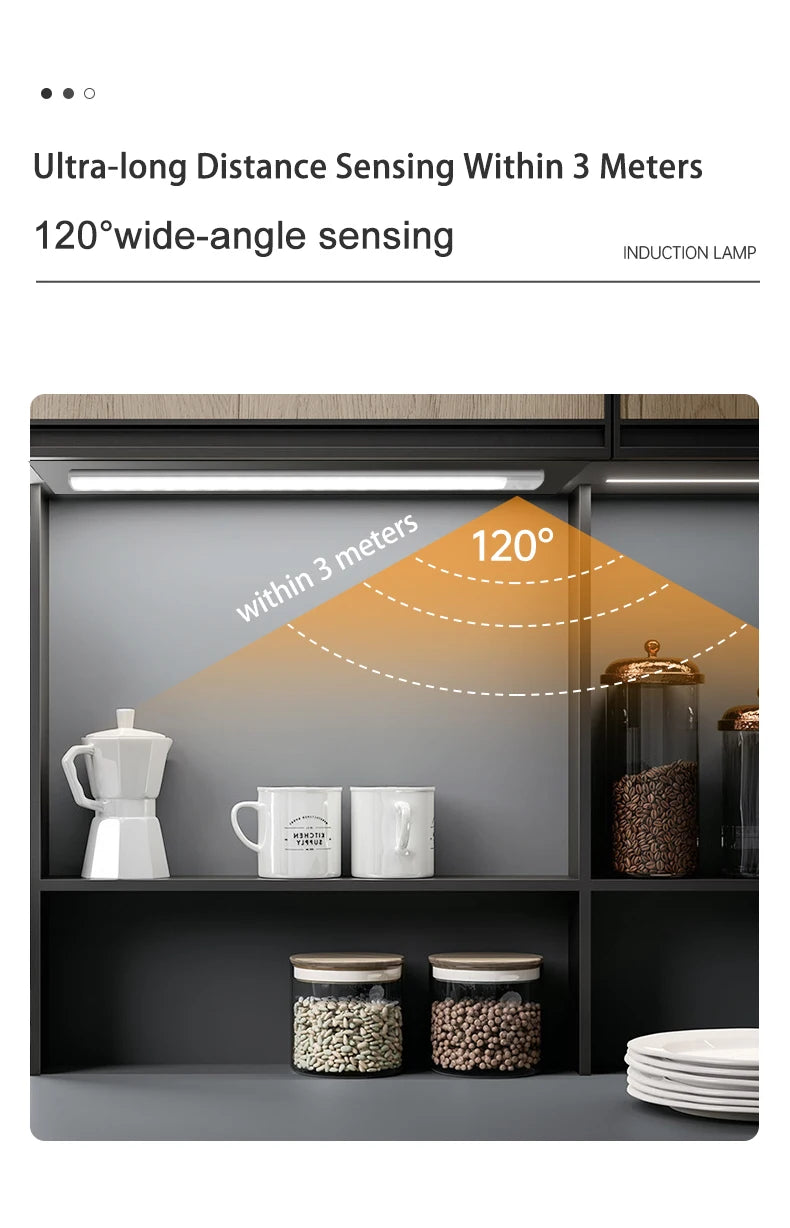 Motion Sensor Rechargeable Under Cabinet LED Light | ViralVaultX