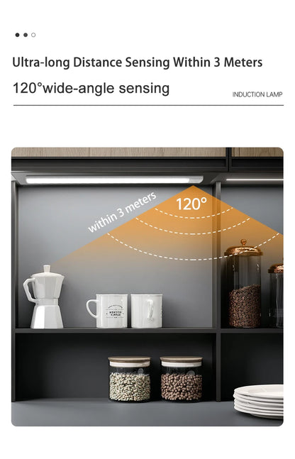 Motion Sensor Rechargeable Under Cabinet LED Light | ViralVaultX