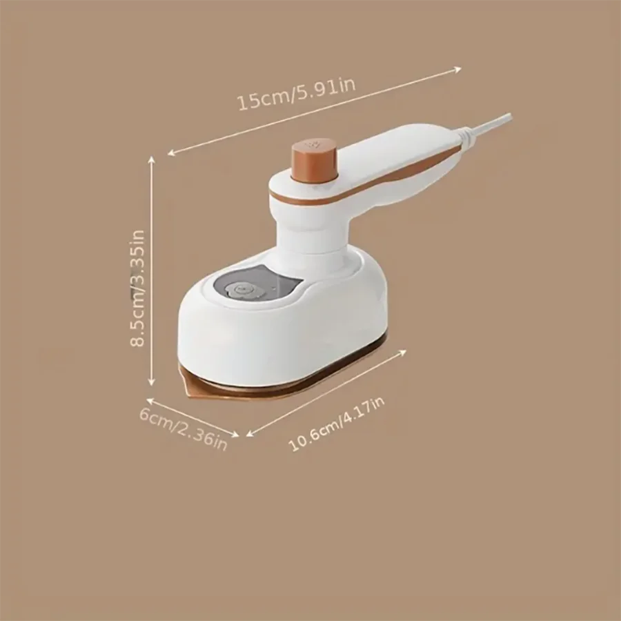 Mini portable garment steamer in white and green color options