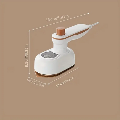 Mini portable garment steamer in white and green color options