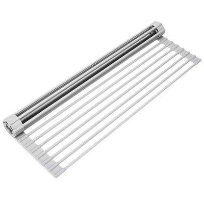 Multipurpose Roll-Up Dish Drying Rack | Space-Saving Over Sink Rack