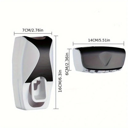 Wall-Mounted Automatic Toothbrush & Toothpaste Holder Set | ViralVaultX