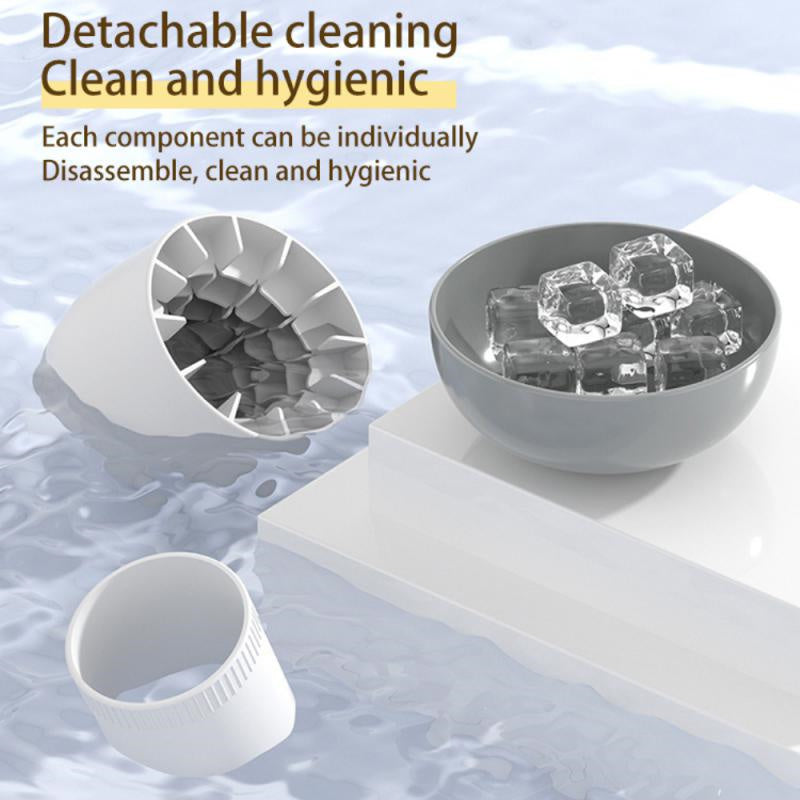 Quick press ice cube tray for effortless ice release and storage